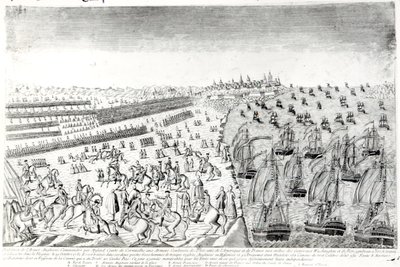 Rendición en Yorktown, 1781 de French School